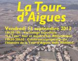 Conférence La Tour d'Aigues du 13 septembre 2013